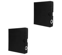 Tofficu 2 Piezas Carpeta Fina con Anillas Dobles Funda Protectora para Tarjetas y Organizador Reutilizable con Separador Integrado para Oficina y Escolar