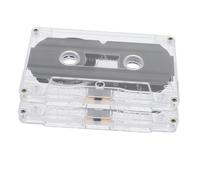 Tofficu 2 Piezas Cinta Casete Transparente Minutos Bajo Ruido para Grabación de Voz con Estuche Rígido Vintage para Proyectos y Mensajes