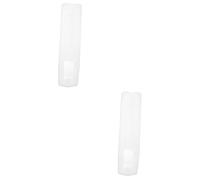 Tofficu 2 Piezas Funda de Silicona Transparente para Distancia TV y Aire Acondicionado Protectora Flexible Resistente al Aceite Agua Diseño y Práctico para Uso Diario