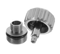 Tofficu 2 Piezas Kit de Reparación para Cabeza de Reloj de Metal Color Plata con Función de Prevención de Humedad y Prolongación de Vida Útil, Adecuado para Relojes Sumergibles