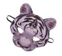 Tofficu 2 Piezas Máscara de Tigre para Adulto Ligera Plástico Diseño Realista para Fiestas de Halloween y Carnaval, Adecuado para Cosplay y Mascaradas