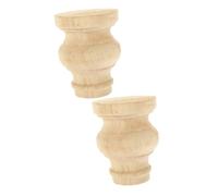 Tofficu 2 Piezas Patas De Los Muebles Patas De Muebles Ajustables Pata De Mueble Reemplazo Piernas Pie Pies Forma Viviendo Pata De Mueble De Madera Partes del Sofá Caqui Madera
