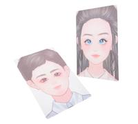 Tofficu 2 Piezas Plantillas de Maquillaje Reutilizables para Tableros Lavables para Práctica de Pintura Facial y Diseño de Ojos para Artistas y Principiantes