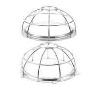 Tofficu 2 Piezas Protector de Cabezal de Rociador contra Inoxidable Ligera y Pequeña con Soporte Desmontable para Protección de Aspersores Techo Fácil y Limpieza