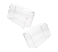 Tofficu 2 piezas Protector de Enchufe Adhesivo Caja Transparente para Enchufe de Pared Resistente para Baño y Exterior Diseño Compacto y Fácil Instalación