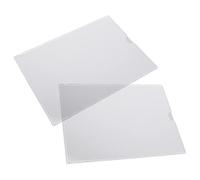 Tofficu 2 piezas Soporte de Acrílico Transparente para Exhibidor de Tarjetas y Etiquetas para Marketing Tiendas y Presentaciones Instalación y
