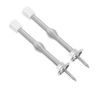 Tofficu 2 Piezas Tope de Puerta con Muelle Ajustable de Aleación de Zinc y Plástico Resistente Protección contra y Ruido para Puertas Exteriores Seguridad para Mascotas Pack Unidades