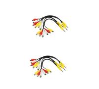 Tofficu 2 Series Cable Adaptador Pack Para Audio Y Video Compatible Con Dvd Tv Y Camcorder Duraderos 4 Piezas*2