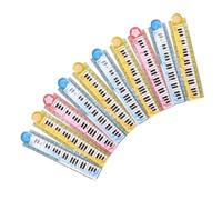 Tofficu 20 Piezas Regla Plegable para Estudiantes con Diseño de Teclado de Piano Regla Recta Portátil para Uso Diario Colores Aleatorios Color Aleatorio Color Aleatorio