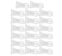 Tofficu 20 Unidades Abrazaderas de Plástico Transparentes para Globos Reutilizables Resorte, Clips para Sujetar Telones Fotográficos y Adornos en Estudios y Eventos