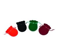 Tofficu 20piezas Bolsas De Joyería Forma De Calabaza Franela Cordón para Almacenamiento De Joyas Dulces y Juguetes Pequeños Colores Surtidos