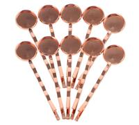 Tofficu 20piezas Horquillas y Clips Cabello Bandeja Engastes Redondos Para Pinzas Accesorios De Manualidades Para Diy De Peinados