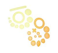 Tofficu 22 Piezas Plantilla de Pintura de Regla Wanhua Set de Dibujo portalápices único Plantillas de fantasía Juguete Plantilla de plástico para Dibujar Plantillas de Arte para Dibujar