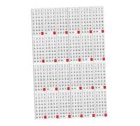 Tofficu 24 Hojas Calendario de 365 días pegatinas journaling stickers pegatinas para agenda pegatinas para adultos pegatinas adhesivas calendars decoración etiqueta de calendario mini