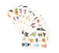 Tofficu 24 Hojas Tatuajes Temporales Fáciles de Aplicar de Halloween Papel de Transferencia de Agua Varios estilos para Crear Ambiente Festivo en Fiestas y Bolsas de Obsequio