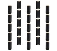 Tofficu 25 Fundas Termorretráctiles para Botellas de Vino, Diámetro 30 Mm, Color Negro Pestaña Fácil de Abrir, Kit de 25 Unidades para Sellado Profesional en Elaboración y Conservación