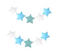 Tofficu 2juegos Adorno Colgante De Estrellas Para Habitaciones Infantiles De Estrellas y Rayas Decoración Para Cunas y Tiendas De Campaña Accesorio Duradero y Artesanal Para Crear Un