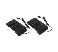 Tofficu 2piezas Teclado Financiero Bancario USB de Teclas Teclado Externo Delgado para Ordenador Portátil y PC para Oficina y Trabajo Financiero