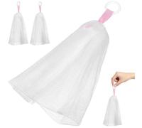 Tofficu 3 en Facial de Malla Bolsas para de Cordón Diseño o Jabón Resistente y Duradero, para Lavado Colgar de Cara Gancho Pared