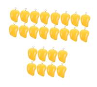 Tofficu 3 Juegos Accesorios Mango Encanto De Cereza Juguete Viga Accesorios De Mango Pendientes De Mango Suministros De Bricolaje Encantos Del Collar De Bricolaje Metal Yellow 10 Uds * 3