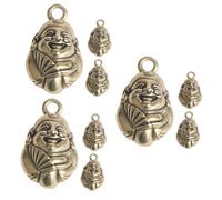 Tofficu 3 Juegos Adorno De Latón De La Riqueza Llave Oro Anillos Cotillones Colgante De Latón God of Wealth Decoración Decoracion Coche Encanto Creativo Adorno Clave 3 Piezas * 3