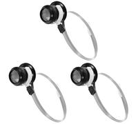 Tofficu 3 Juegos Sostuvo Juguete Lupa De Joyería Luces Led Luces De Tira Llevadas Pararse Experimental Gafas Auriculares Ajustamiento Herramienta Digital Rosario Espectáculo Oro Acrílico