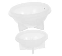 Tofficu 3 Juegos Tazón Para Con Cuchara Pequeños Tazones De Limpieza Trifle Bowl Ceras Cuenco De Cuchara De Cera De Silicona Cuchara Recipiente Limpio Gel De Sílice 2 Piezas * 3