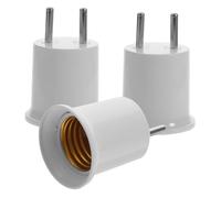 Tofficu 3 piezas Adaptador de Casquillo Bombilla de Cobre y Carcasa Soporte para Lámpara de Pared Compatible con Bombillas LED y Halógenas Enchufe Europeo Acv