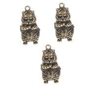 Tofficu 3 Piezas Llavero Tigre Colgante Bolso Llavero Mascota Tigre Titular De La Llave Del Coche s Para Las Llaves Del Auto Zodiaco e De Coche Golden Cobre