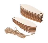 Tofficu 30 Piezas Tablas de Surf de Madera sin Acabado Cuerdas para Decoración Diy Manualidades Infantiles Fiesta Verano Playa Hawaii