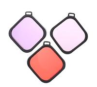 Tofficu 3piezas Carcasa De Buceo Filtro De Lente Subacuático Resistente Al Agua y Arañazos para Filtros