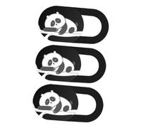 Tofficu 3piezas Cobertura De Privacidad para Webcam Deslizante para Lentes De Protector Adhesivo para Pc y Tableta Diseño De Panda Cómodo para Uso Oficina y Hogar