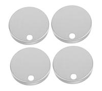 Tofficu 4 Piezas Con Bisagras De Asiento De Inodoro Pieza De Decorativa Para Inodoro Cubiertas De Tapas De De Inodoro Tapas De Piso Plata Acero Inoxidable