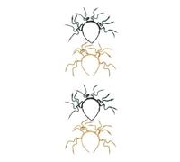 Tofficu 4 Piezas Diadema Temática de Serpiente para Mujer Detalles Intrincados, Material Plástico y Vinilo, Diseño Flexible y Cómodo para Actuaciones en Escenario y Obras Históricas