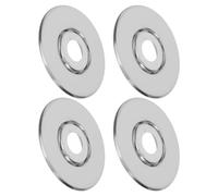 Tofficu 4 Piezas Placas de Cubierta para Rociadores de Incendios Moldura Empotrada Resistente Altas Temperaturas para Techo de Oficinas y Hogares Fácil Instalación y Acabado Discreto