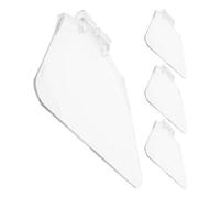 Tofficu 4 Piezas Protector Ocular Transparente para Amoladora de Banco, Panel de Repuesto de Plástico 12x9 Cm, Fácil Instalación para Taller y Reparaciones Mecánicas