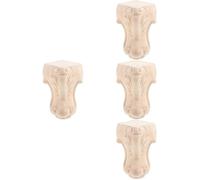 Tofficu 4 Piezas reemplazo de Patas de Silla Chair Patas de los Muebles Extensores de Muebles Ajustables de Madera Pata de la Mesa de Mesa Cortas Pata de Mueble