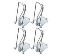 Tofficu 4 Pinzas Metálicas para Billetes para Cajón, Clips de Inserción Resistentes de Hierro, Accesorio para Cajas Registradoras, Adecuado para Comercios y Organización Segura