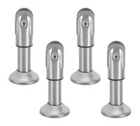 Tofficu 4piezas Soporte de Patas de Partición de Acero Inoxidable para Baño Soporte de Divisor de Urinario de Muebles Herrajes Resistentes para Cabinas Sanitarias Instalación Sencilla