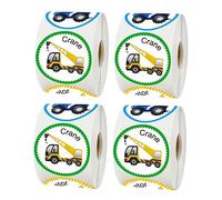 Tofficu 4rollos Pegatinas De Recompensa Coches De Dibujos Animados De Calcomanías Escolares Para Motivar y Premiar Para Maestros y