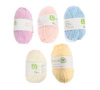 Tofficu 5 piezas de Algodón Multifunción para Tejer y Crochet Profesionales para Manualidades Proyectos DIY y Decoración Hogar