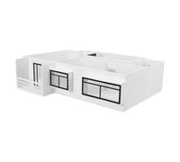 Tofficu 50 para Mesa de Arena, Maqueta Interior de Dos Habitaciones y Cocina, Materiales Completos para Modelismo DIY, Herramienta Didáctica para Arquitectura y Diseño