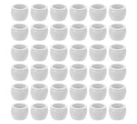 Tofficu 50 Piezas Small Plastic Planters For DIY Crafts Indoor and Outdoor Decor Realistic Mini Garden Accessories