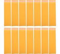 Tofficu 50 Piezas Sobres Acolchados de Burbujas de Papel Kraft Amarillo para Envío Seguro Sellado Autoadhesivo y Protección contra Manipulaciones, Ideales para Joyería y Cartas