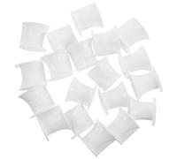Tofficu 50 Unidades Tapa de Plástico de Color Blanco Fácil de Limpiar Desorden para Pasta de Dientes Diseño Moderno y Elegante Accesorio Adecuado para Cosas Baño