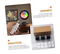 Tofficu 6 Piezas LED Puck Lights con Mando Distancia Luces LED de Batería para Armarios y Cocina Cambio de Color y Temporizador Práctica y Duradera