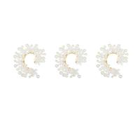 Tofficu 6 Piezas Pendientes Ear Cuff con Diseño de Flores y Perlas Naturales para Mujer, Ligeros sin Perforación, Joyería Vintage Inspirada en Elfos para Bodas y Sesiones de Fotos