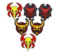 Tofficu 6 Piezas Pins Halloween Broches de Demonio de Caricatura Insignias de Esmalte Divertidas para Disfraces Chaquetas Bolsas Accesorios Decorativos Halloween