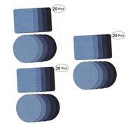 Tofficu 60 piezas Parches Termoadhesivos de Mezclilla para Reparar y Decorar Ropa Jeans Chaquetas y Mochilas Incluye Parches Ovalados y Rectangulares Fáciles de Aplicar con Plancha para