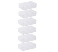 Tofficu 6piezas Estuche De Papelería para Niñas Organizador De Lápices Estuche Apilable Resistente Unidades